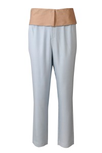 U376 personal design straight yoga pants fashion design wide waist elastic waist sweatpants sweatpants specialty store comb knitted sweatpants front view